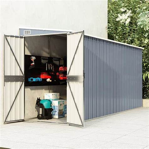 sheet metal shed|wall mounted garden shed metal.